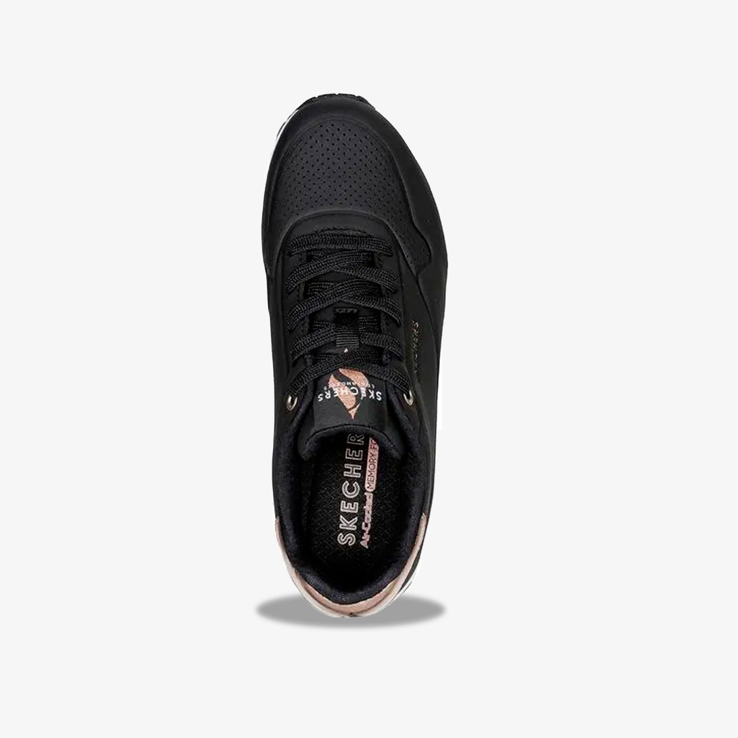 Tenis Skechers Golden Air Mujer Negro Dorado