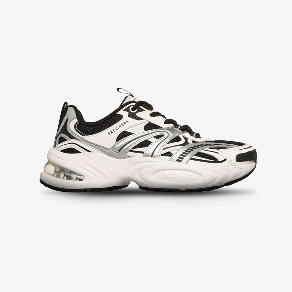 Tenis Skechers Uno Ryze Mujer Blanco Negro