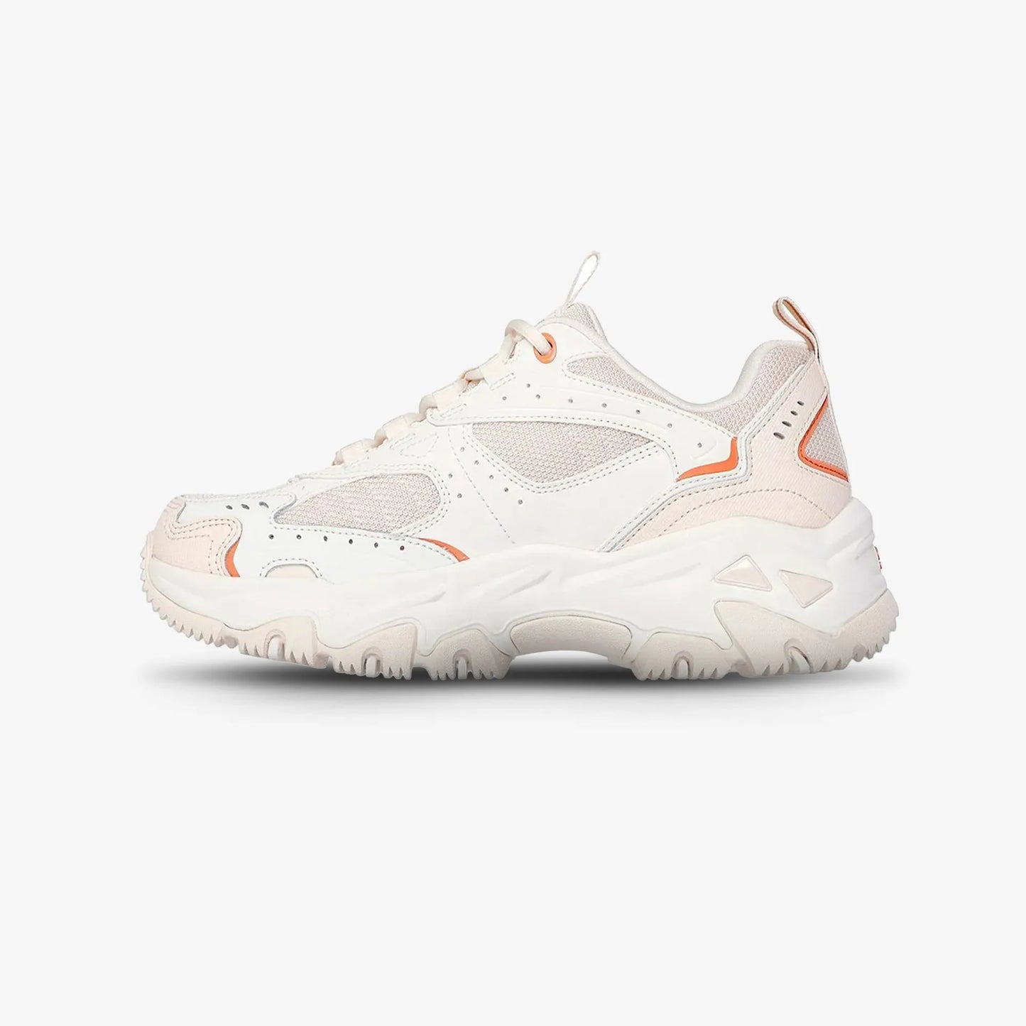 Tenis Skechers D'lites Hiker Mujer Blanco Rosado