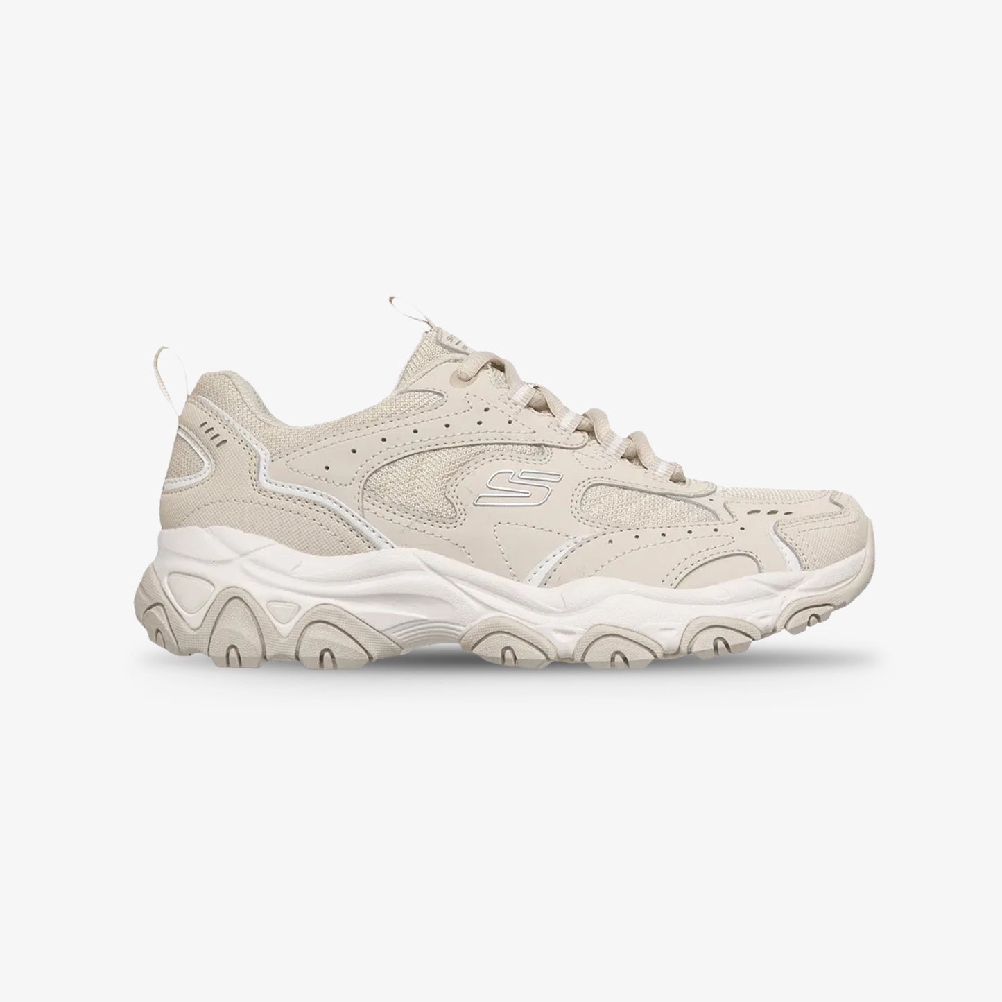 Tenis Skechers D Lite Mujer Beige