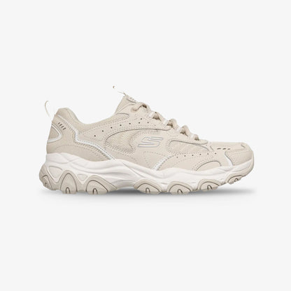 Tenis Skechers D Lite Mujer Beige