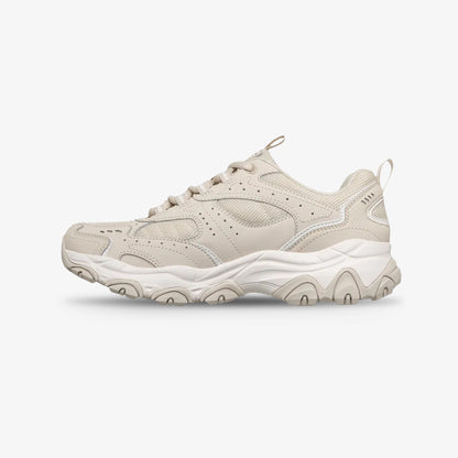 Tenis Skechers D Lite Mujer Beige