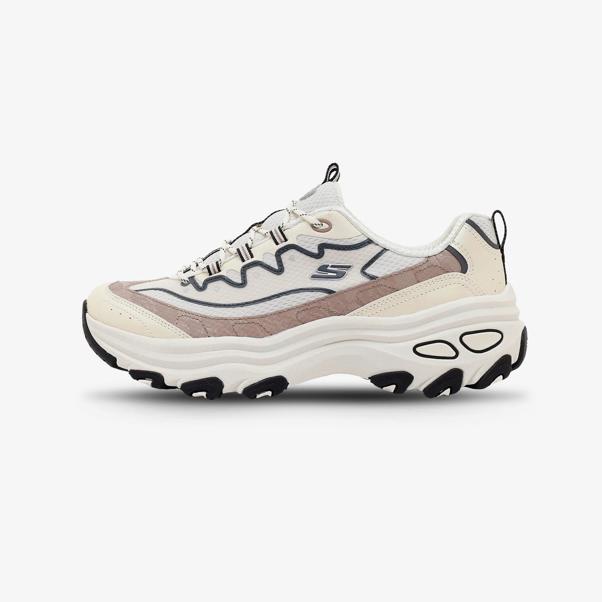 Tenis Skechers D'lite Max Mujer Beige