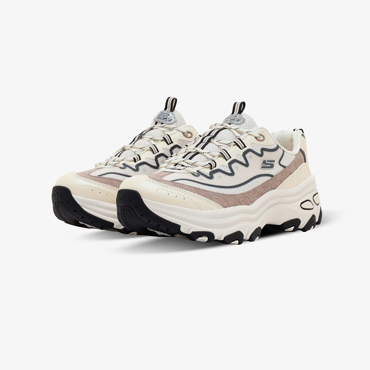 Tenis Skechers D'lite Max Mujer Beige