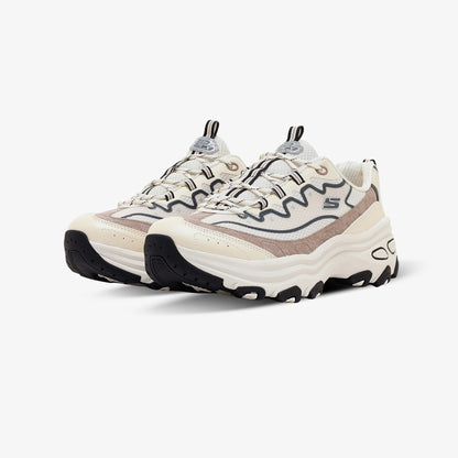 Tenis Skechers D'lite Max Mujer Beige