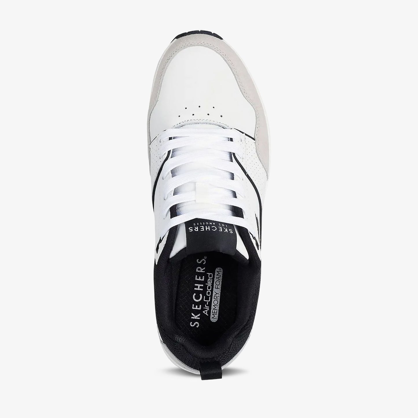 Tenis Skechers Uno-Retro One Hombre Blanco Negro
