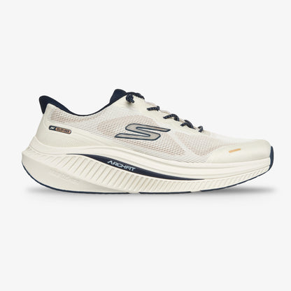 Tenis Skechers Cushioning Arch Fit Hombre  Blanco Azul