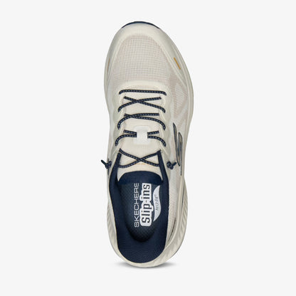 Tenis Skechers Cushioning Arch Fit Hombre  Blanco Azul