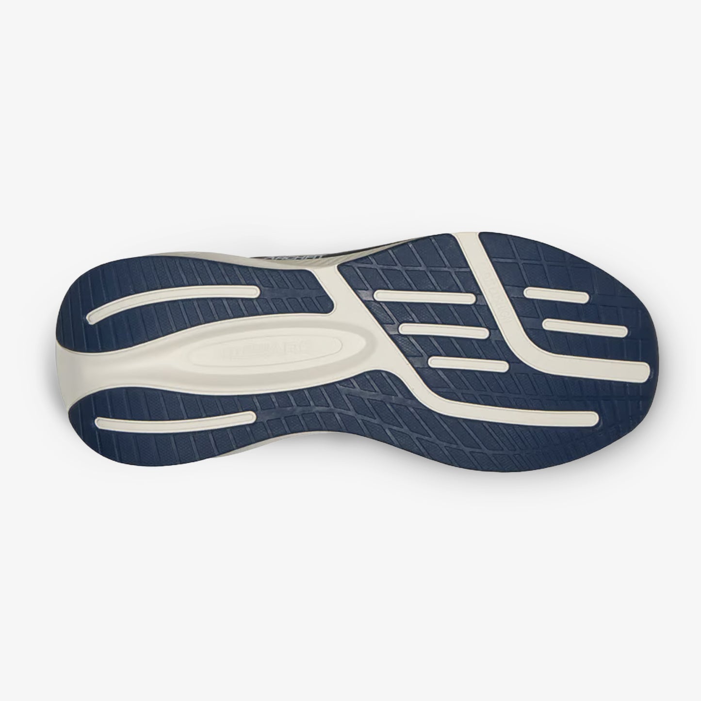 Tenis Skechers Cushioning Arch Fit Hombre  Blanco Azul