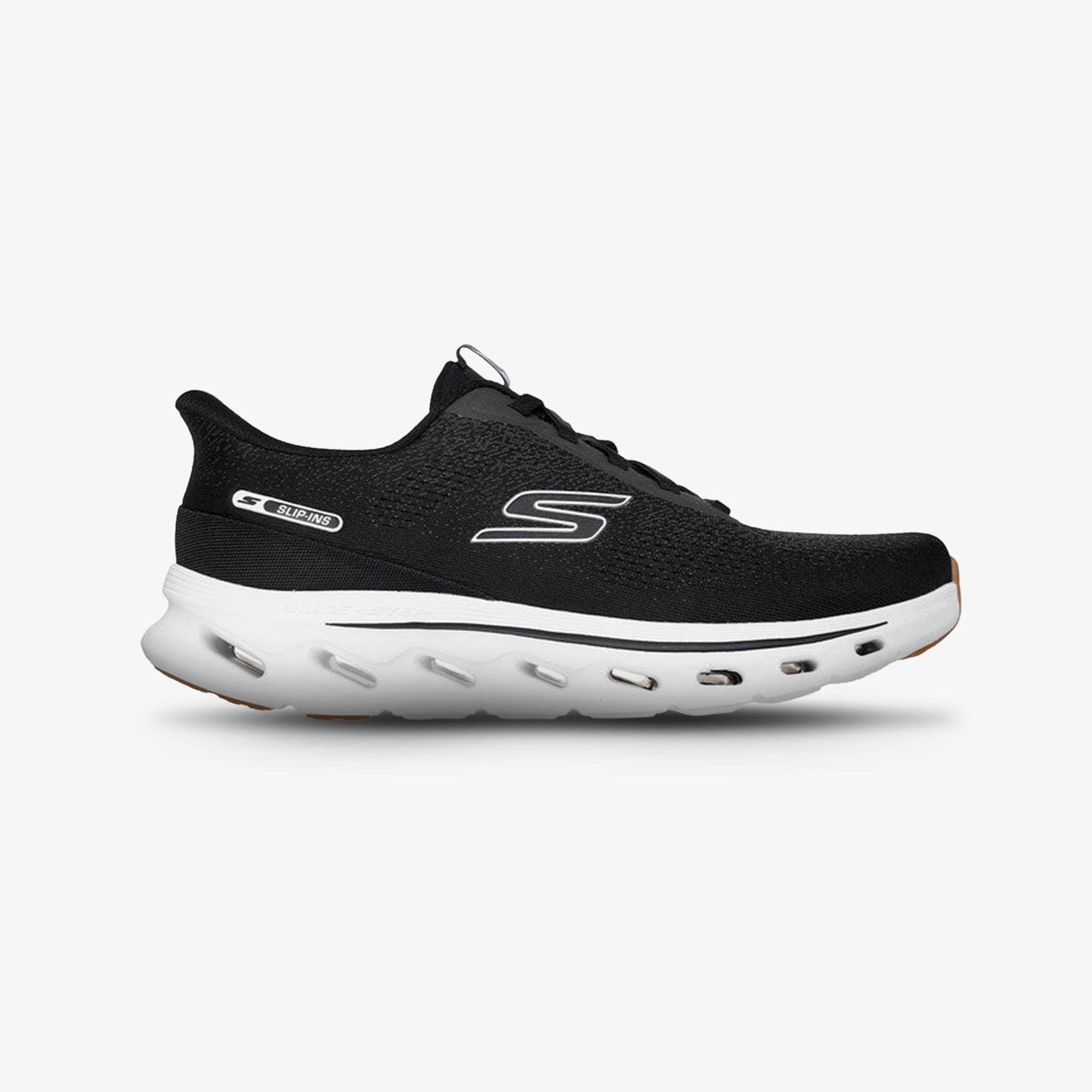 Tenis Skechers Go Walk Glide-Step 2.0 Hombre Negro Blanco