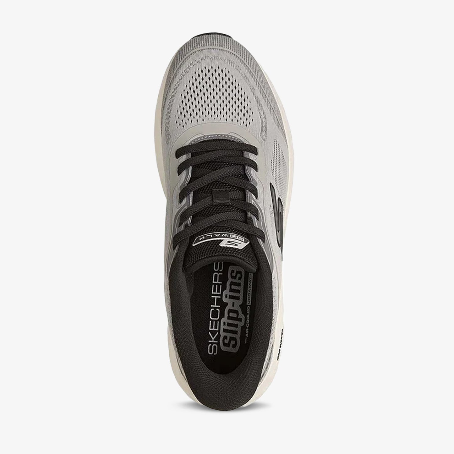 Tenis Skechers Cushioning Flex Hombre Gris Negro