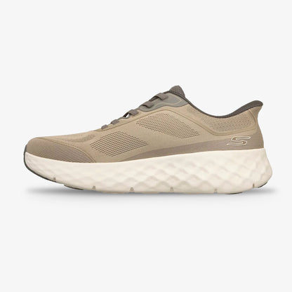 Tenis Skechers Cushioning Flex Hombre Beige Café