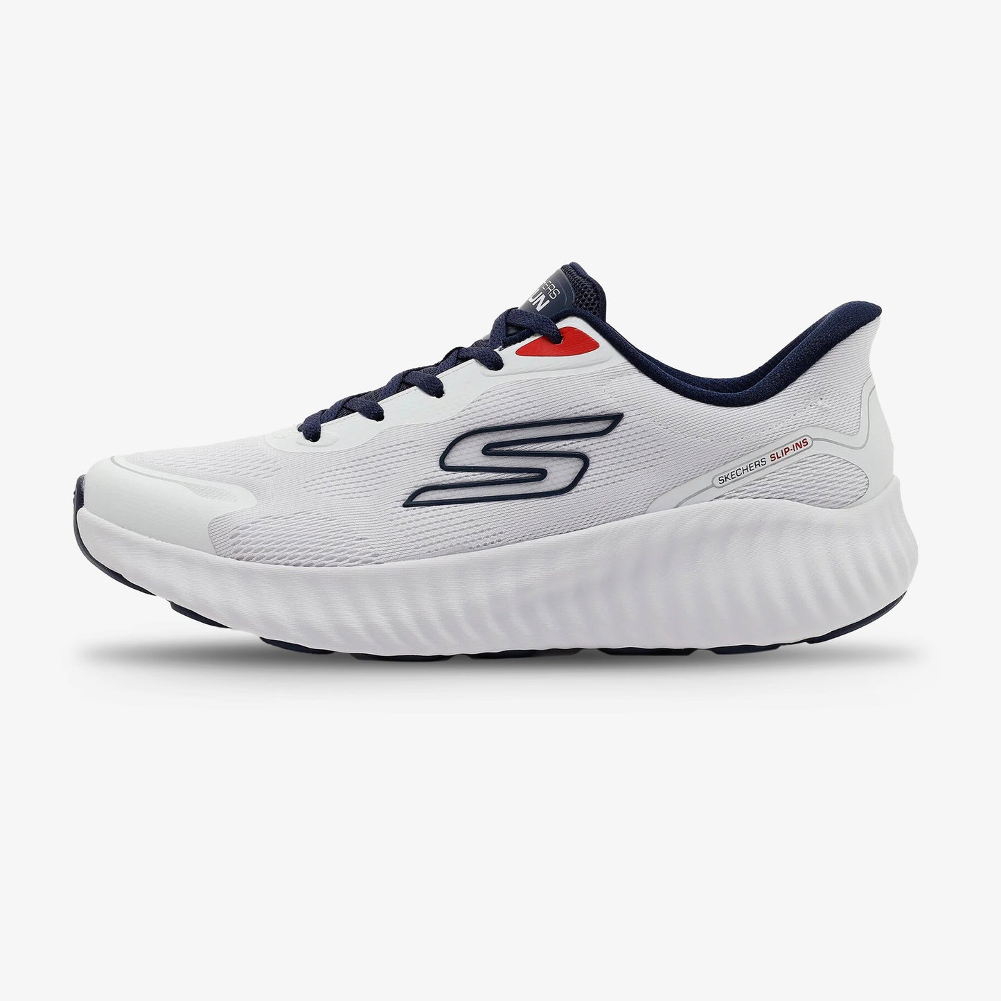 Tenis Skechers Go Run Now Hombre Blanco Navy