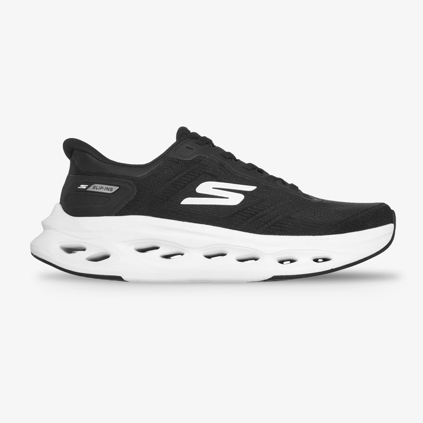 Tenis Skechers Glide Step Hombre Negro Blanco