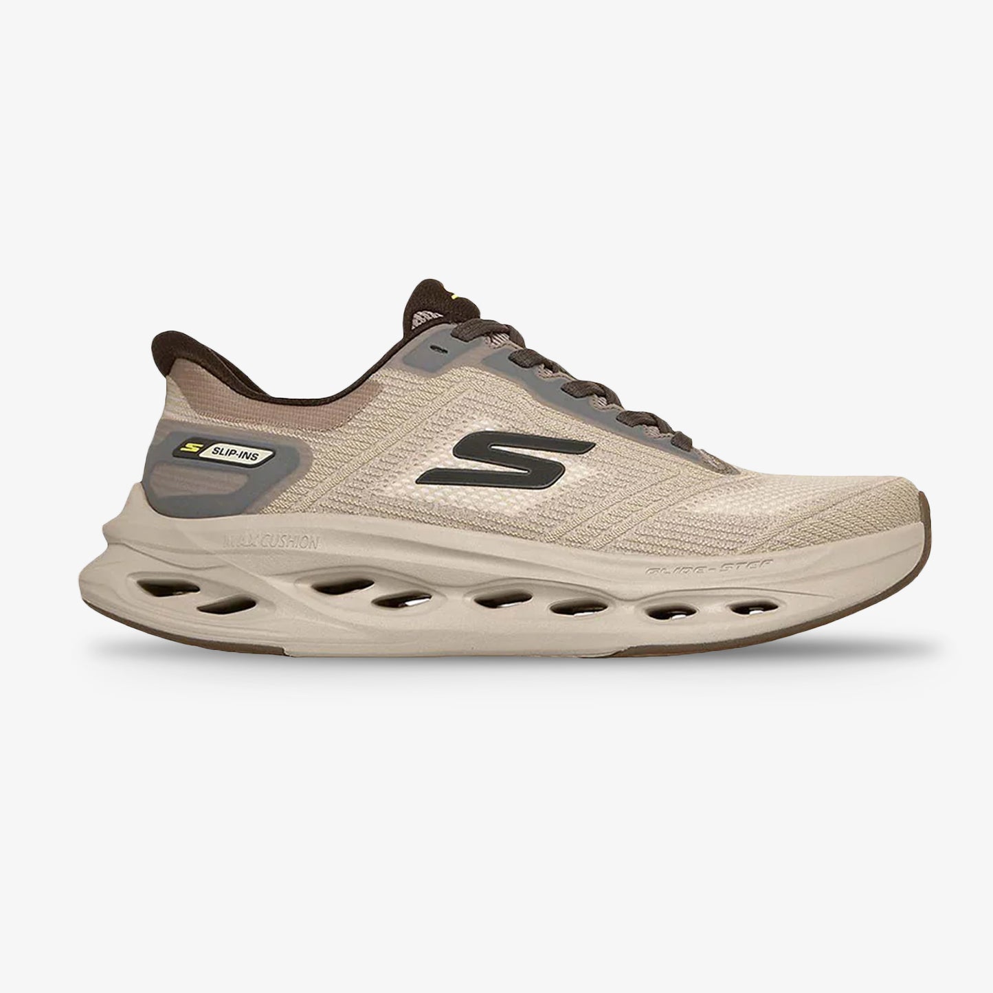 Tenis Skechers Glide Step Hombre Beige Cafe