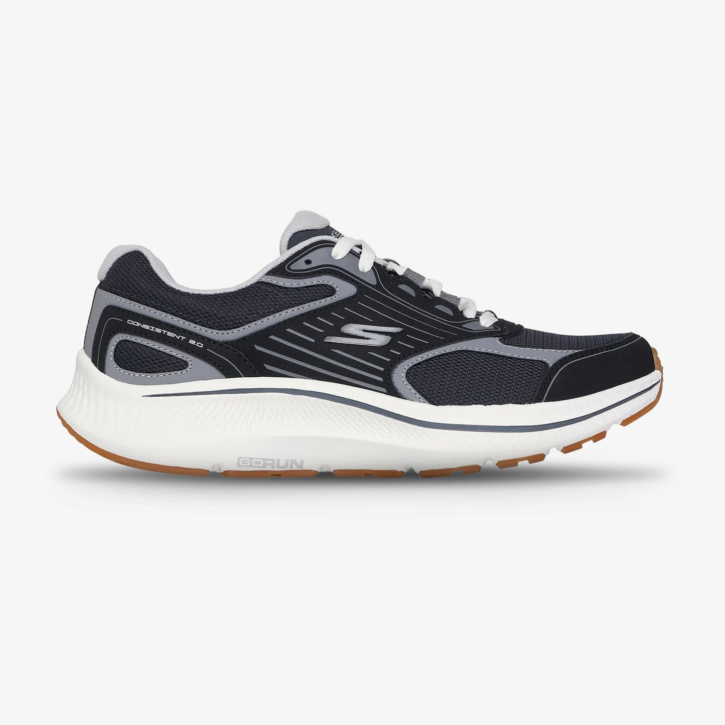 Tenis Skechers Go Run Consistent 2.0 Hombre Negro Blanco