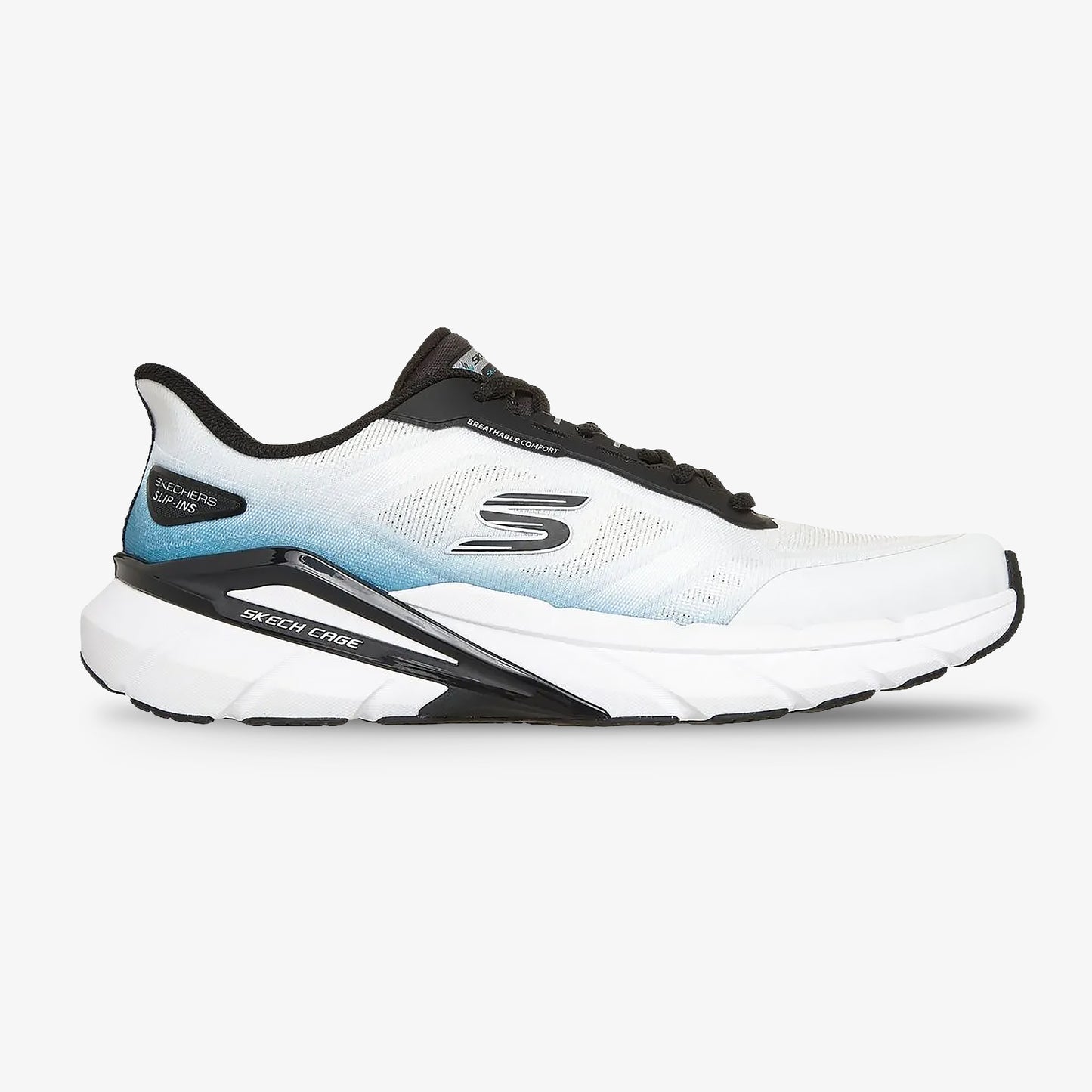Tenis Skechers Cage Hombre Negro Azul