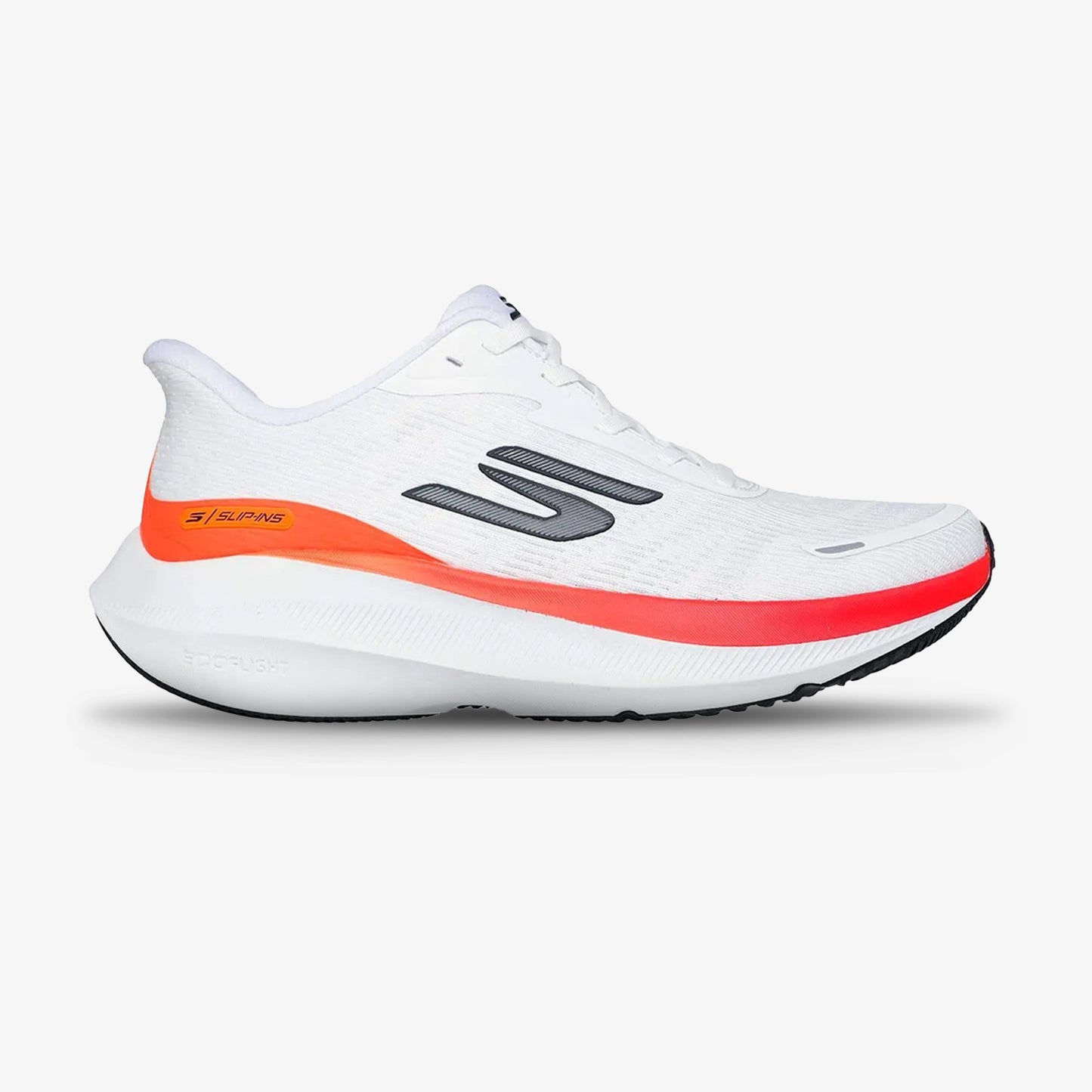 Tenis Skechers Slip-ins Aero Pulse Hombre Blanco Naranja