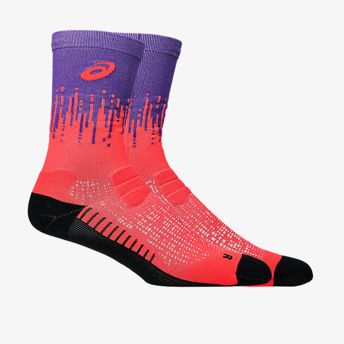 Medias Asics Performance Run Unisex Rojas Morado