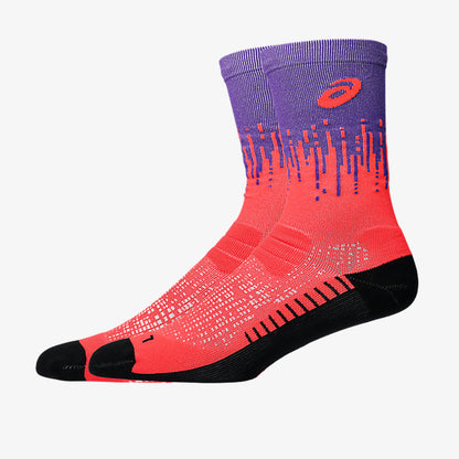 Medias Asics Performance Run Unisex Rojas Morado