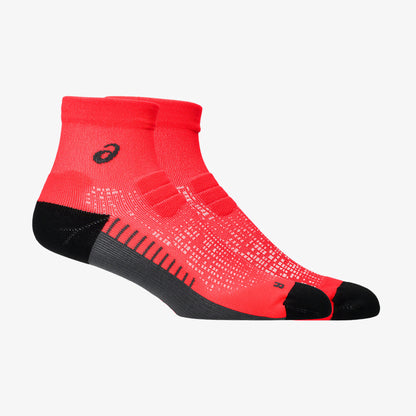 Medias Asics Performance Run Unisex Rojo Negro