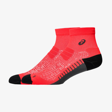 Medias Asics Performance Run Unisex Rojo Negro