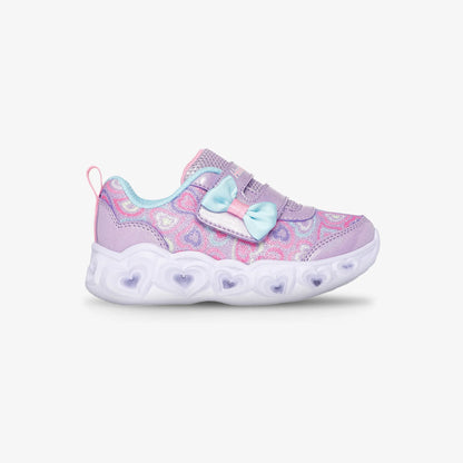 Tenis Skechers Heart Lights Bebé Lila