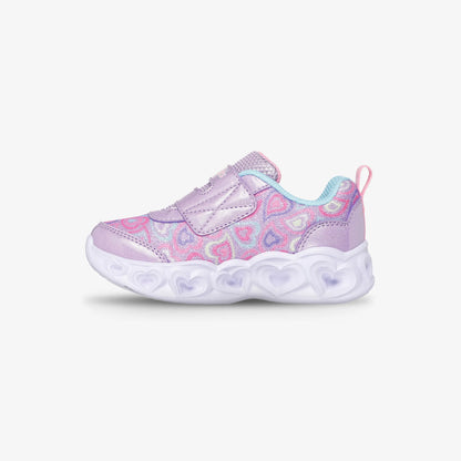 Tenis Skechers Heart Lights Bebé Lila