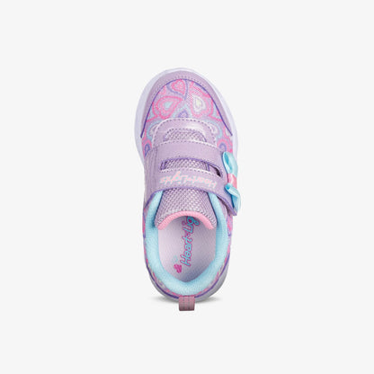 Tenis Skechers Heart Lights Bebé Lila