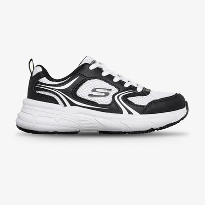 Tenis Skechers Retro Graph Niña Negro Blanco