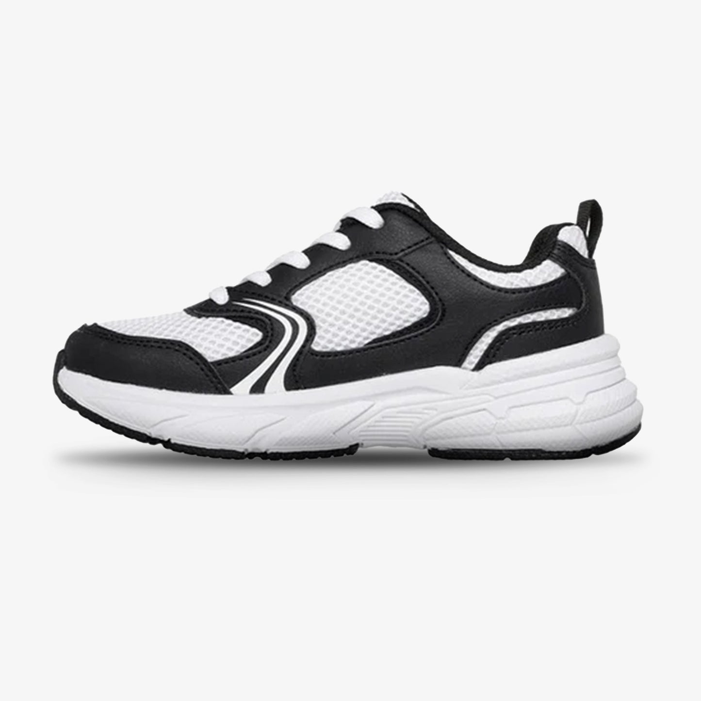 Tenis Skechers Retro Graph Niña Negro Blanco