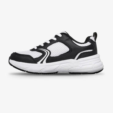Tenis Skechers Retro Graph Niña Negro Blanco