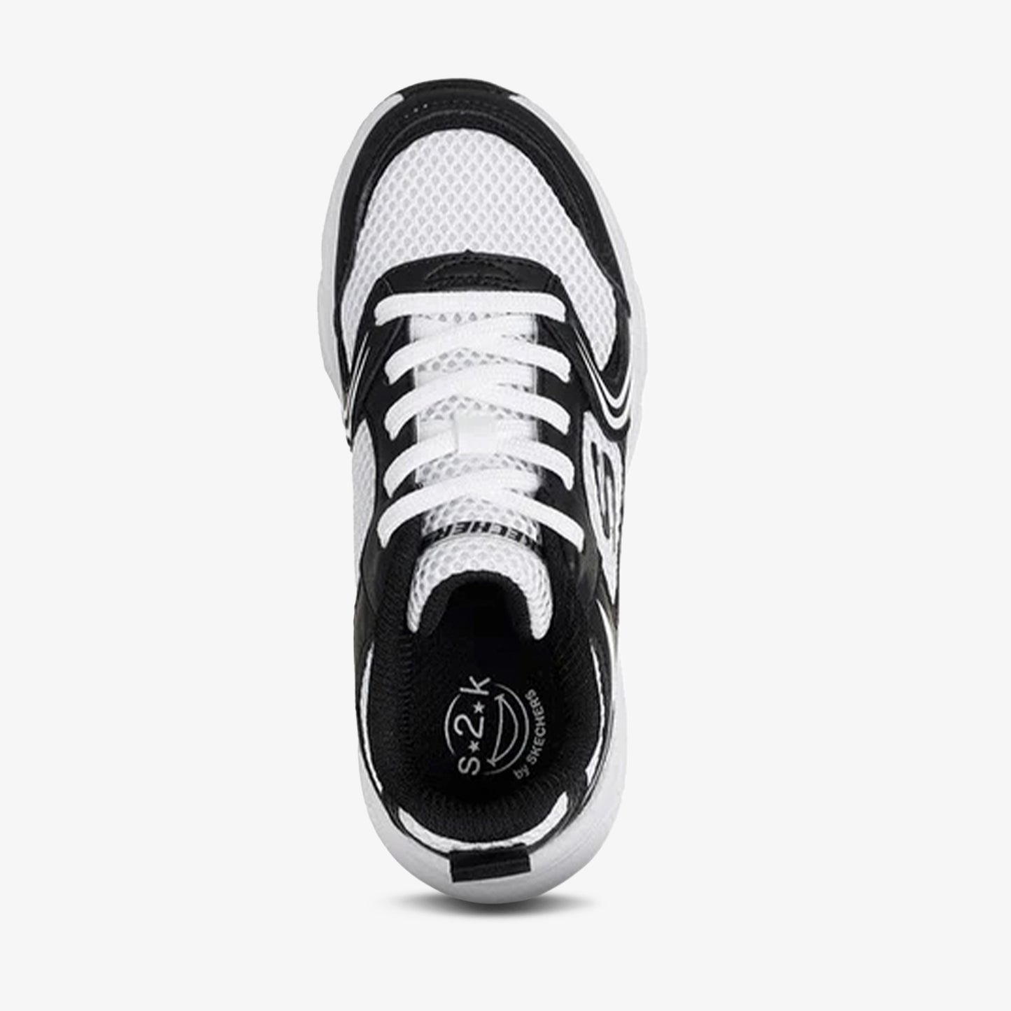 Tenis Skechers Retro Graph Niña Negro Blanco