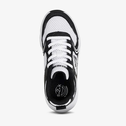 Tenis Skechers Retro Graph Niña Negro Blanco