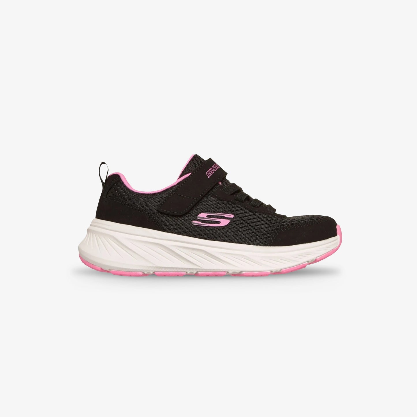 Tenis Skechers Edgeride Niña Negro Rosa