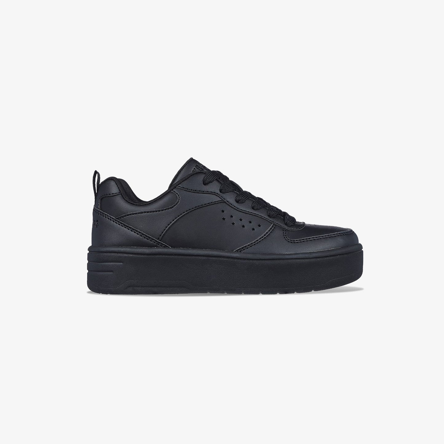 Tenis Skechers Court Hight Niña Negro