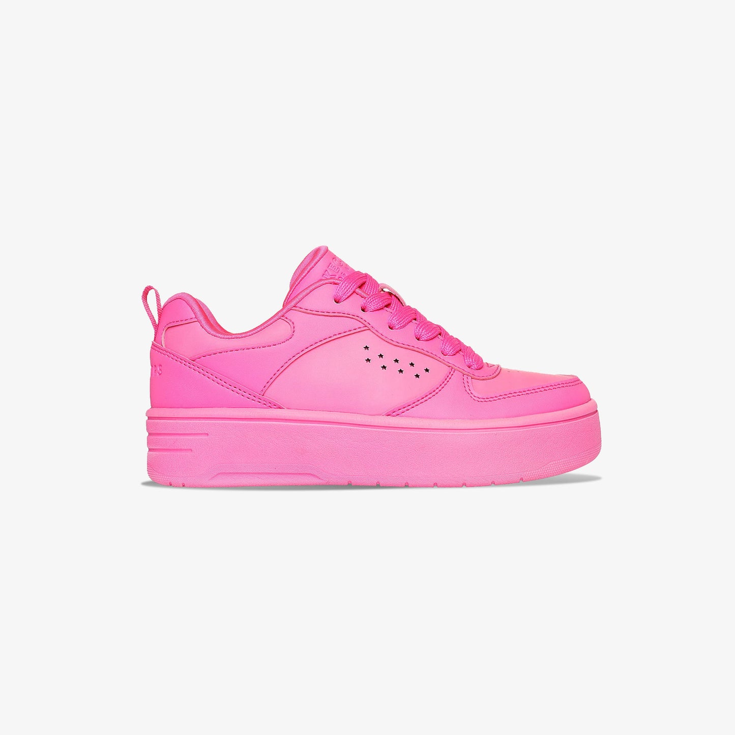 Tenis Skechers Court Hight Color Zone Niña Fucsia