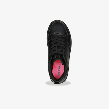 Tenis Skechers Court Hight Niña Negro