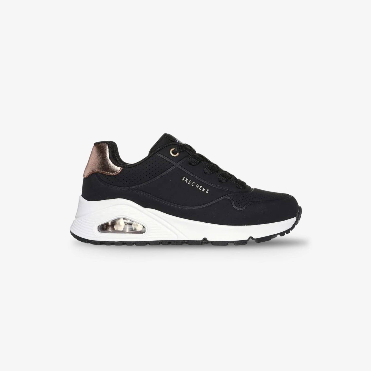 Tenis Skechers Uno Gen1 Shimmer Away Junior Negro