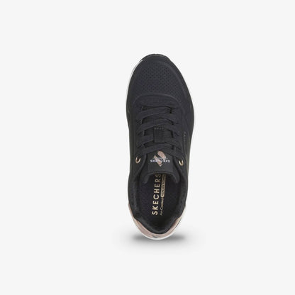 Tenis Skechers Uno Gen1 Shimmer Away Junior Negro