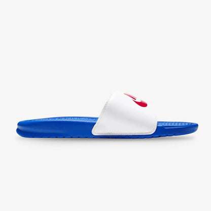 Chanclas Nike Benassi Hombre Blanco Azul