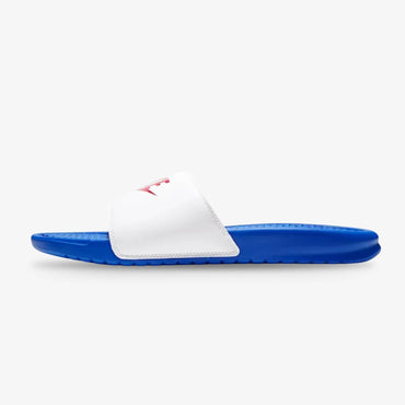 Chanclas Nike Benassi Hombre Blanco Azul