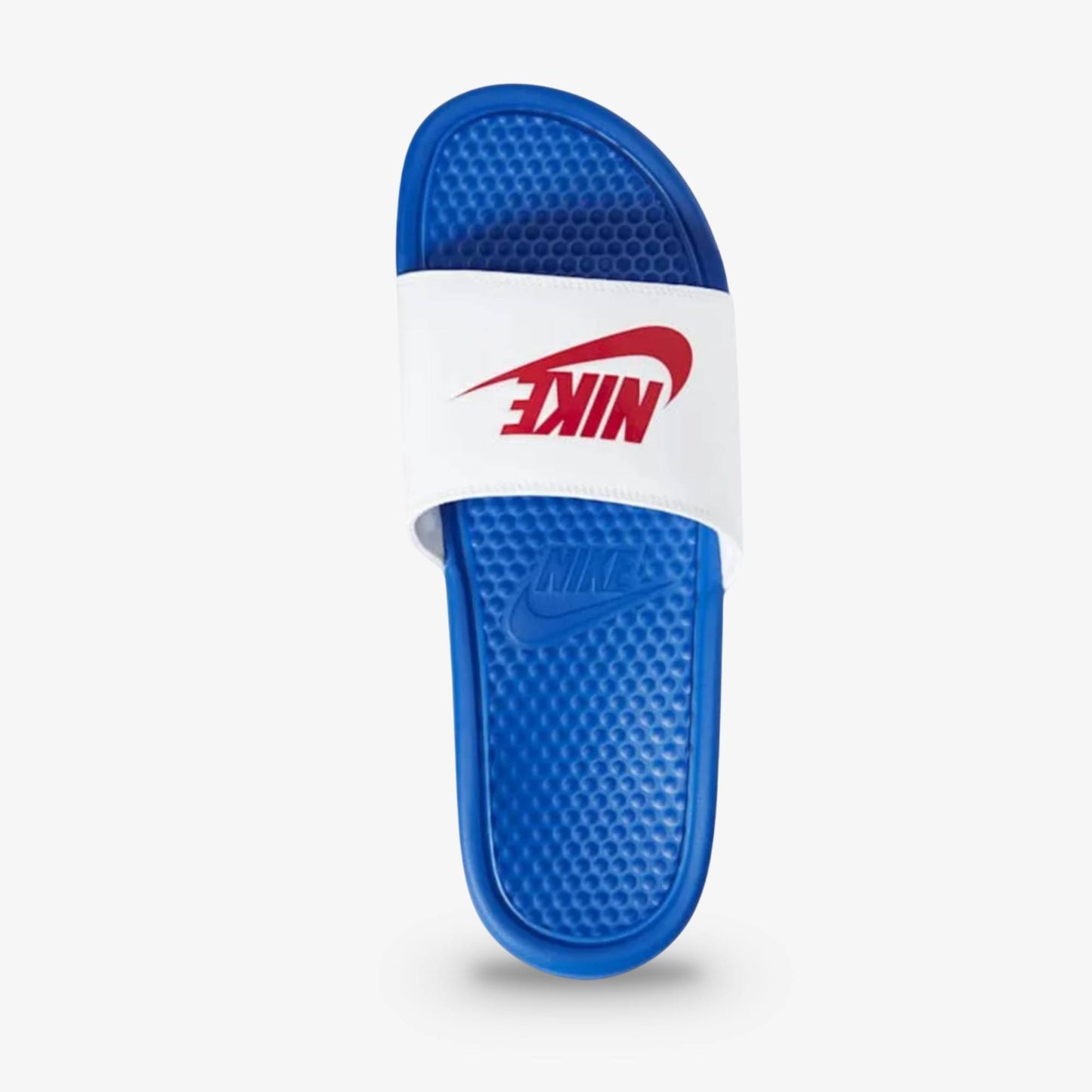 Chanclas Nike Benassi Hombre Blanco Azul