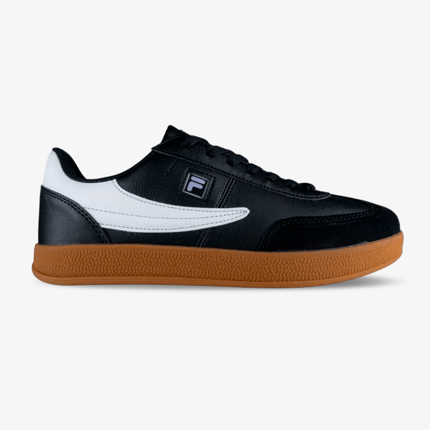 Tenis Fila Burter Hombre Negro Blanco