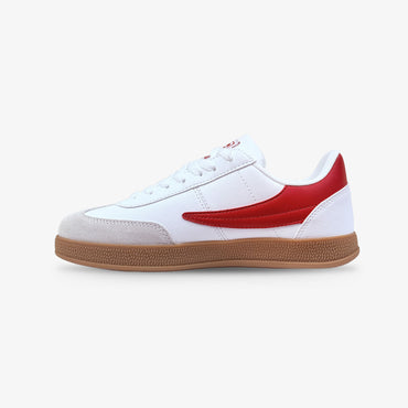 Tenis Fila Burter Mujer Blanco Rojo