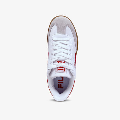 Tenis Fila Burter Mujer Blanco Rojo