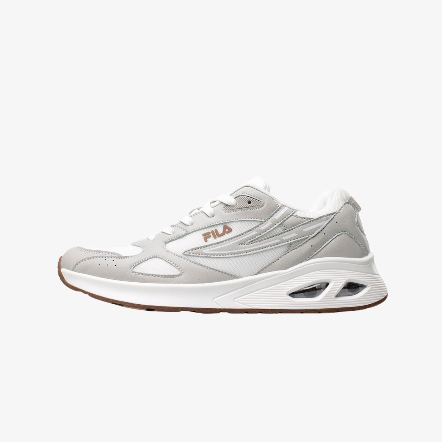 Tenis Fila Trum Hombre Blanco Gris