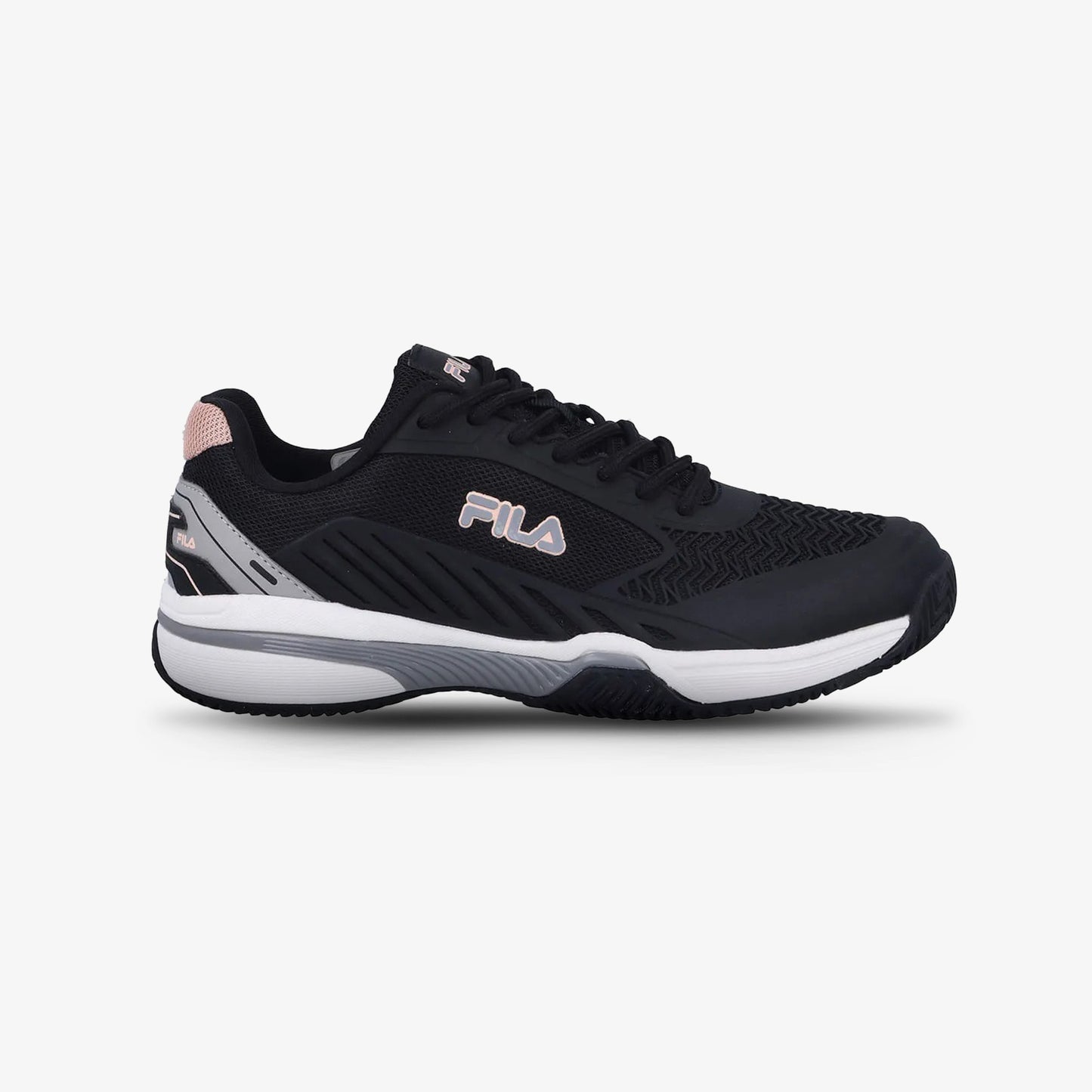 Tenis Fila Teth Mujer Negro Blanco