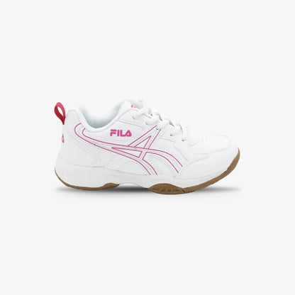 Tenis Fila Arena Niña Blanco Rosa