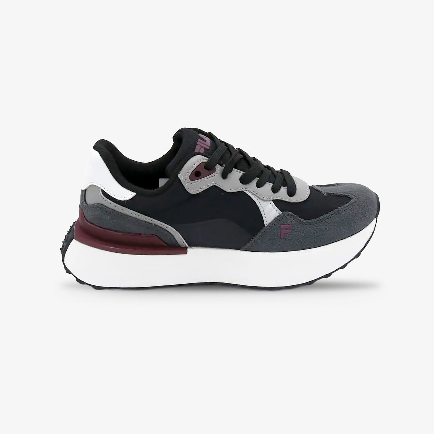 Tenis Fila Triada Mujer Negro Gris